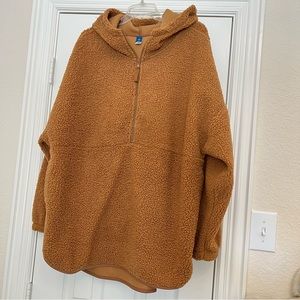 Old Navy Tunic Length Sherpa Teddy Hoodie Size XXL
